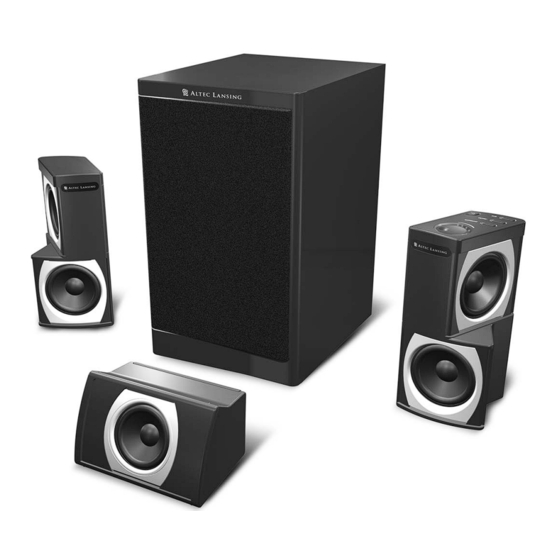 Altec Lansing GT5051 Mode D'emploi
