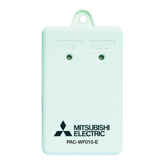 Mitsubishi Electric PAC-WF010-E Manuels