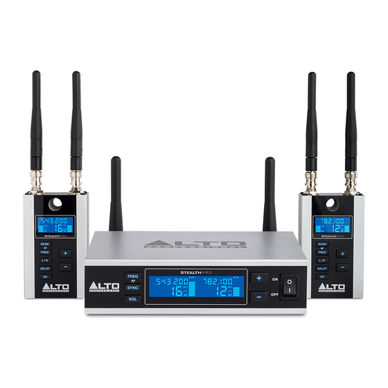 Alto Professional Stealth Wireless Guide D'utilisation