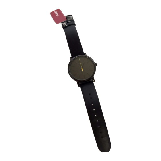Timex W217 Mode D'emploi