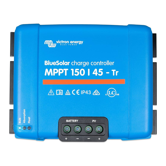 Victron energy MPPT 150/45-Tr Manuel