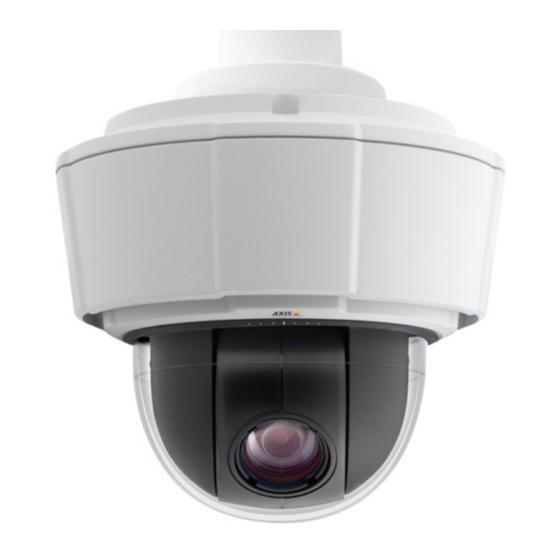 Axis P5512-E Guide D'installation