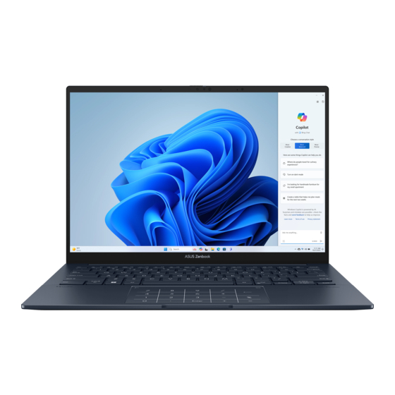 Asus Zenbook 14 OLED UX3405MA Serie Manuel Électronique