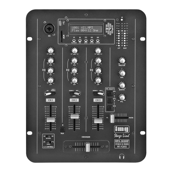 IMG STAGELINE MPX-30DMP Mode D'emploi
