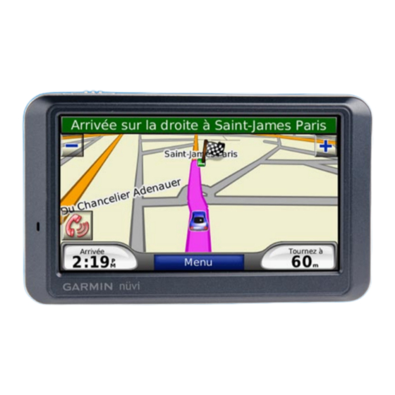 Garmin nüvi 700 Série Manuel D'utilisation