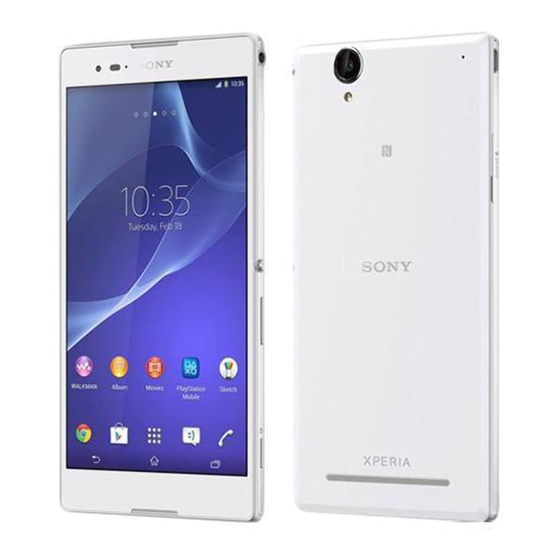 Sony Xperia T2 Ultra Guide De L'utilisateur