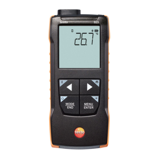 TESTO 925 Mode D'emploi