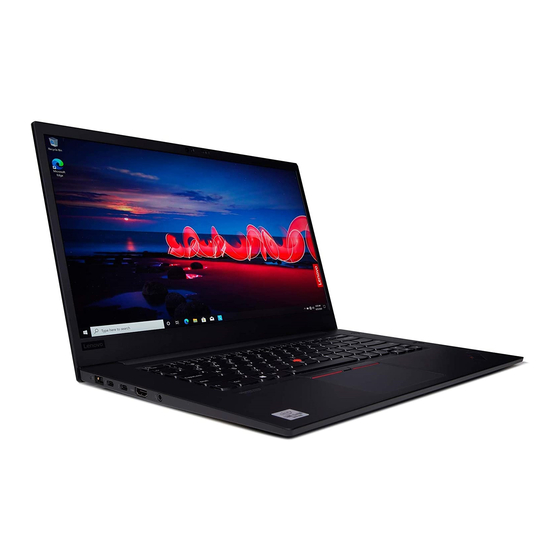 Lenovo ThinkPad P1 Gen 3 Guide De Configuration