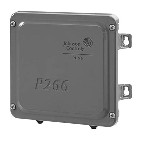 Johnson Controls P266 Serie Instructions D'installation