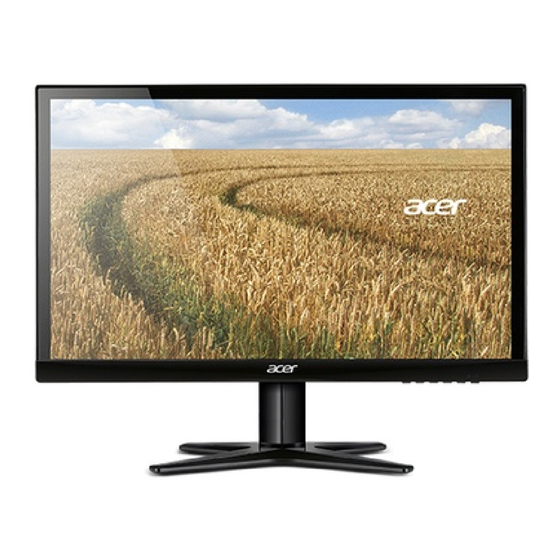 Acer G247HYU Manuel D'utilisation