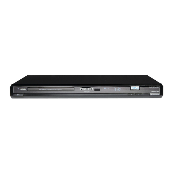 Panasonic DVD-S53 Mode D'emploi