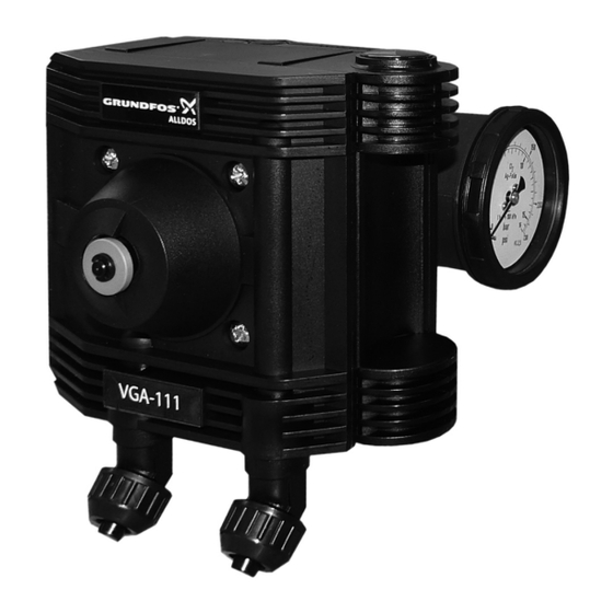 Grundfos VGA-111 Notice D'installation Et De Fonctionnement