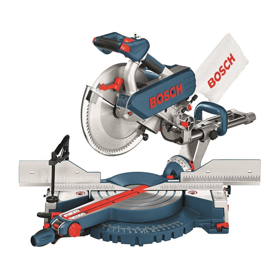 Bosch GCM 12 SD PROFESSIONAL Instructions D'emploi