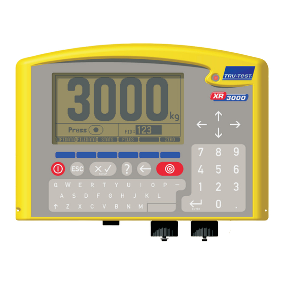 Tru-Test XR3000 Notice D'utilisation