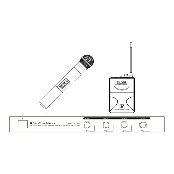 BoomToneDJ VHF-QUATTRO Mode D'emploi