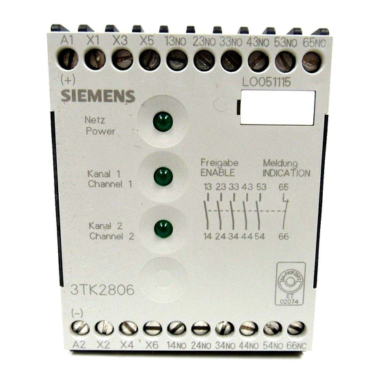 Siemens 3TK2805 Manuel D'utilisation