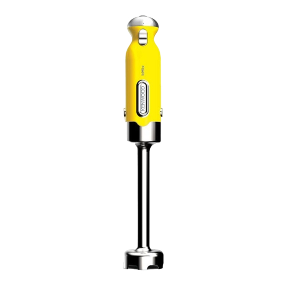 Kenwood kMix TRIBLADE HB850 Série Mode D'emploi