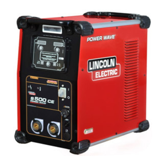 Lincoln Electric POWER WAVE S350 CE Manuel D'utilisation