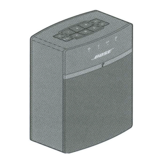 Bose SoundTouch 10 Mode D'emploi