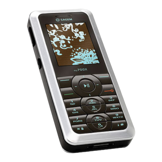 Sagem my700X Mode D'emploi