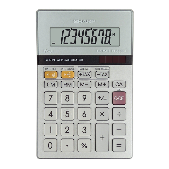 Sharp ELSI MATE EL-331ER Mode D'emploi