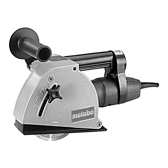 Metabo MFE 30 Notice Originale
