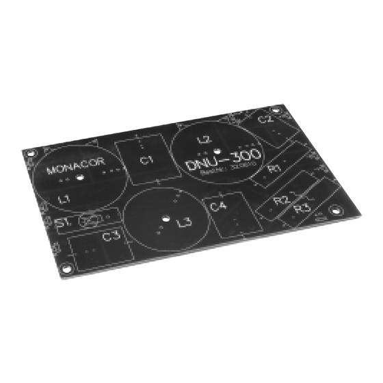 Monacor DNU-300 Instructions D'assemblage