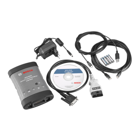 Bosch MTS 6520 VCI Notice Originale
