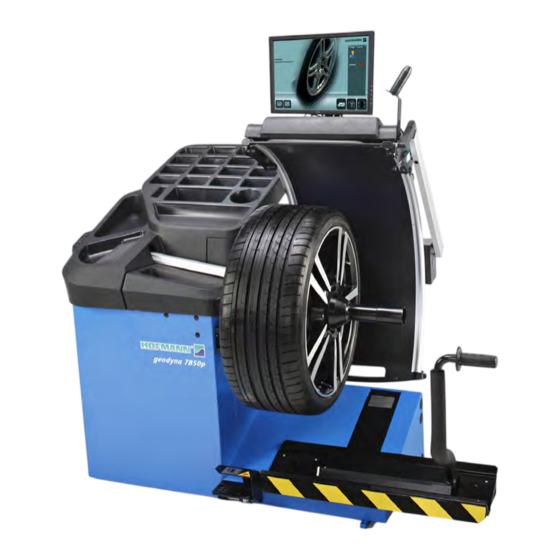 Hofmann geodyna 7850p Mode D'emploi