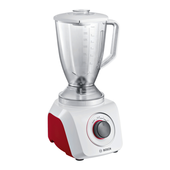 Bosch SmoothieMixx MMB21 Serie Mode D'emploi
