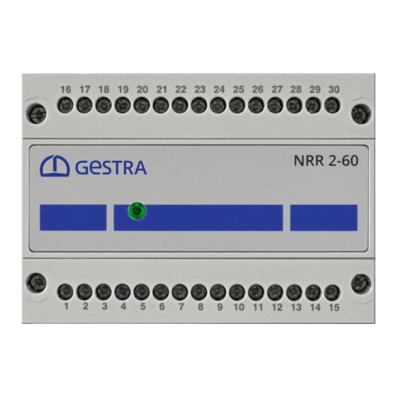 GESTRA NRR2-60 Fiche Technique