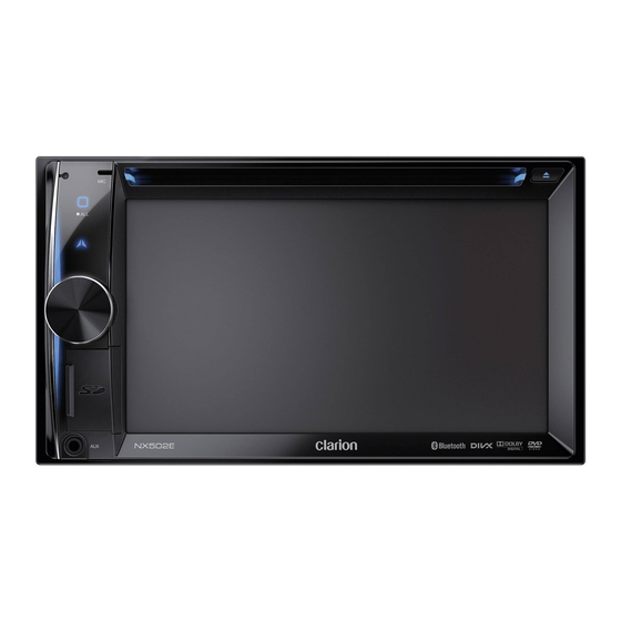 Clarion NX502E Mode D'emploi