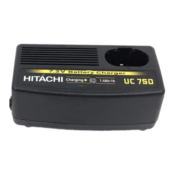 Hitachi UC 12SD Mode D'emploi Et Instructions De Securite