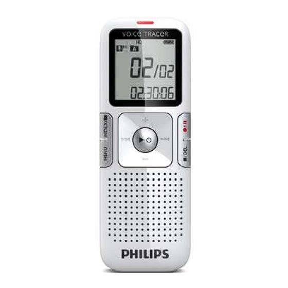 Philips VOICE TRACER LFH0615/00 Manuel De L'utilisateur