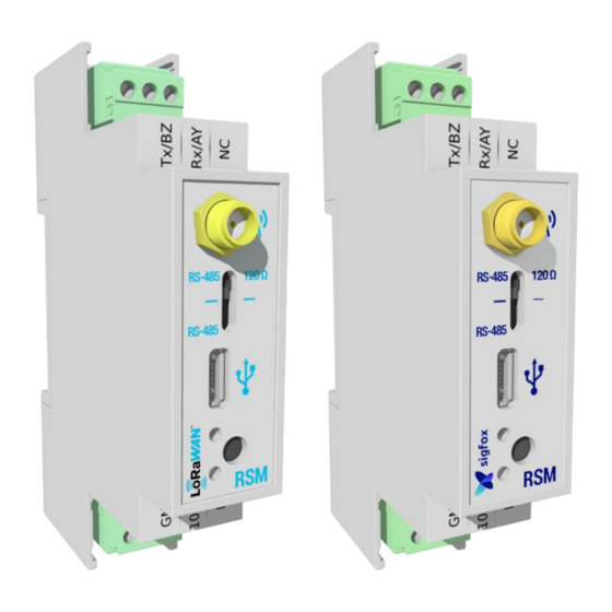 ATIM LoRaWAN Modbus ACW/LW8-DINRSM Guide D'utilisation