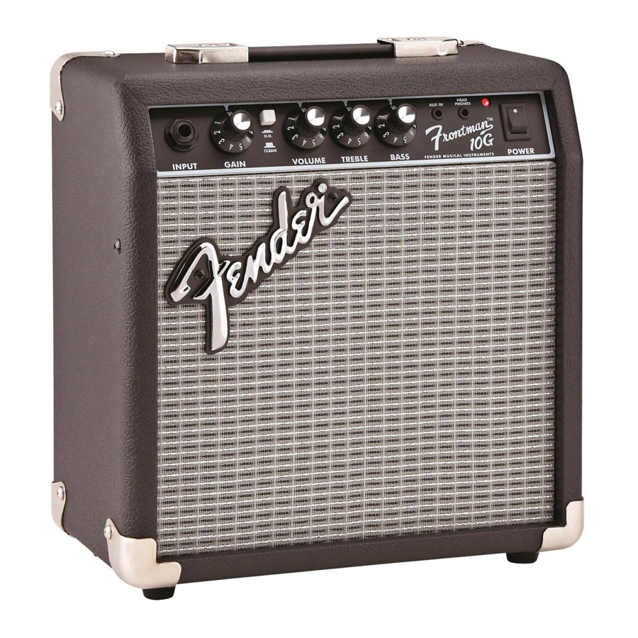 Fender Frontman 10G Mode D'emploi