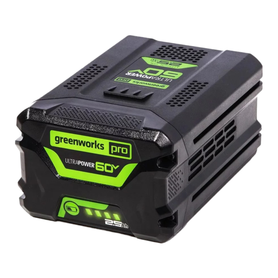 GreenWorks Pro LB602 Manuels