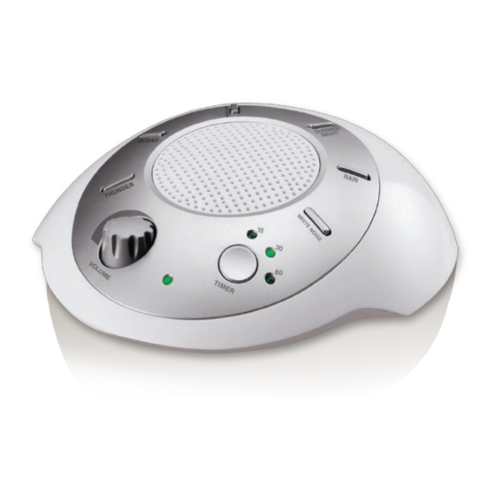 HoMedics SOUND SPA SS-2000-CA Manuels