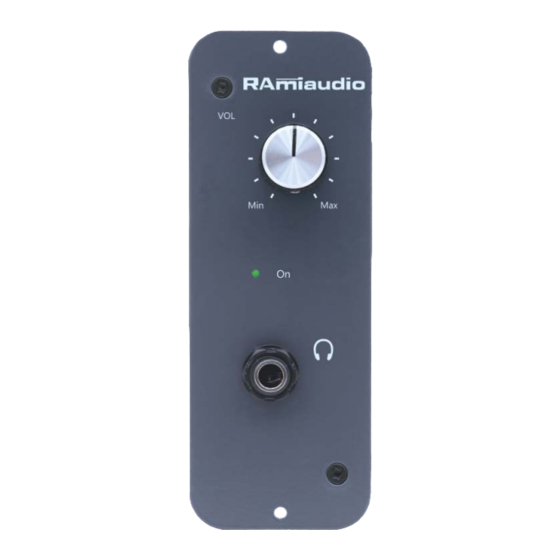 Ramiaudio Dante PCS310 Mode D'emploi