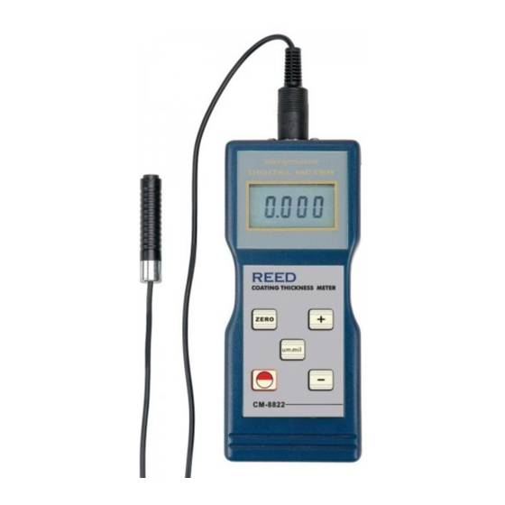 REED CM-8822 Manuel D'utilisation
