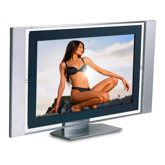 Sony WEGA KDE-W50A11E Manuels