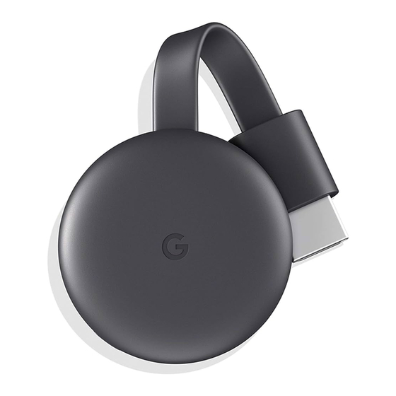 Google Chromecast Guide Demarrage Rapide