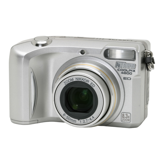 Nikon COOLPIX 4800 Mode D'emploi