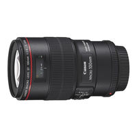 Canon EF100mm f/2,8L MACRO IS USM Mode D'emploi