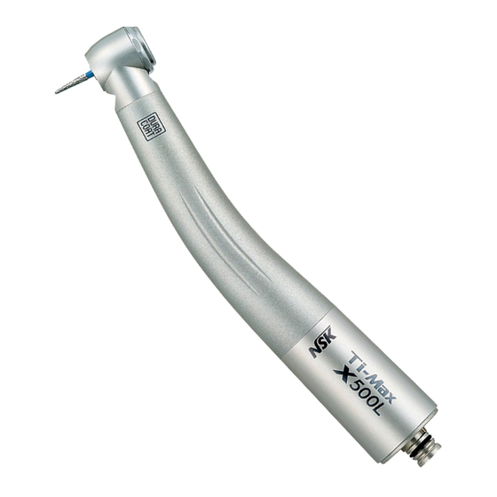 NSK premium Ti-Max X Serie Mode D'emploi