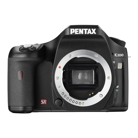 Pentax K200D Manuels