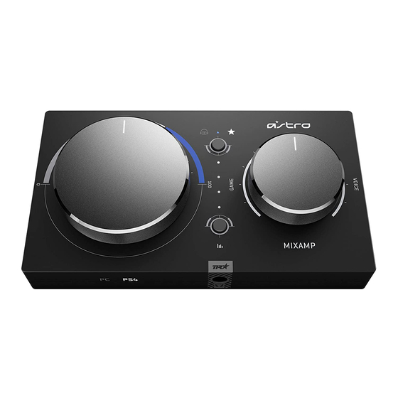 ASTRO MIXAMP PRO TR Guide Rapide
