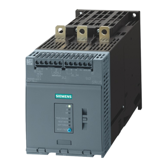 Siemens SIRIUS 3RW50 Manuel