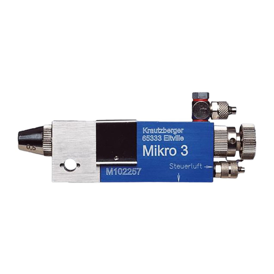 Krautzberger MIKRO 3 Manuel D'utilisation