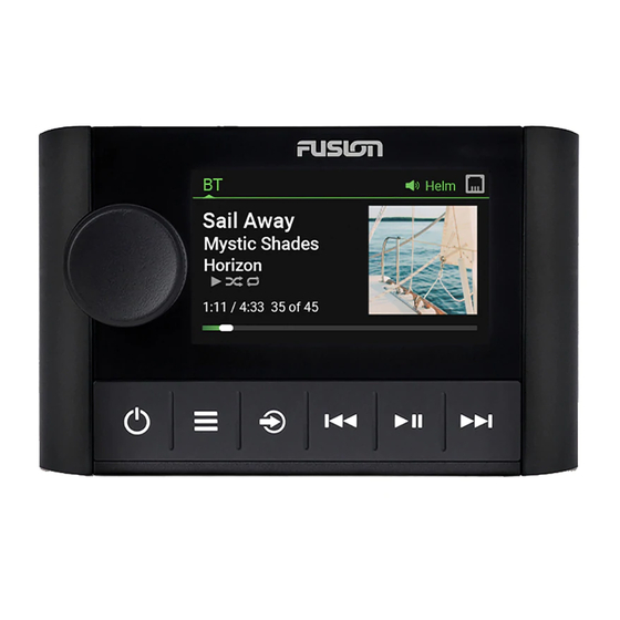 Fusion Apollo MS-ERX400 Manuel D'utilisation